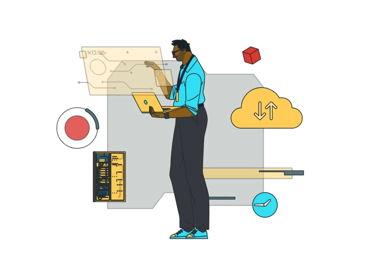 person using it software 1