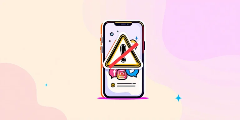 Alerte sur la suppression ou la restriction d'accès aux réseaux sociaux comme Facebook, Instagram et Twitter sur un téléphone mobile.